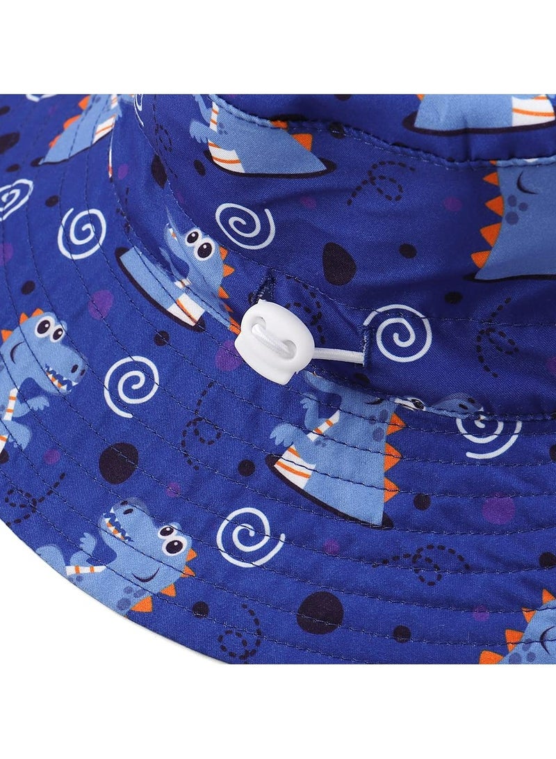 CMGTYYD. قبعة شمس صيفية للأطفال الصغار، بتصميم دلو، بحافة واسعة، مناسبة للسباحة في الهواء الطلق، والشاطئ، والمسبح، وقابلة للتعديل (صغيرة). - Image 5