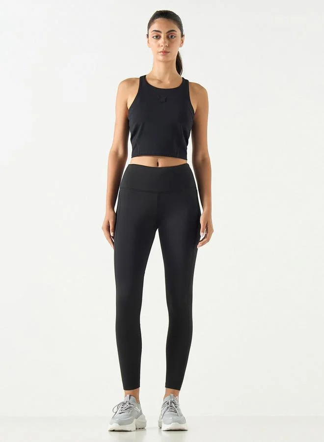 ADOT by Splash Cropped Tank Top with Racerback
