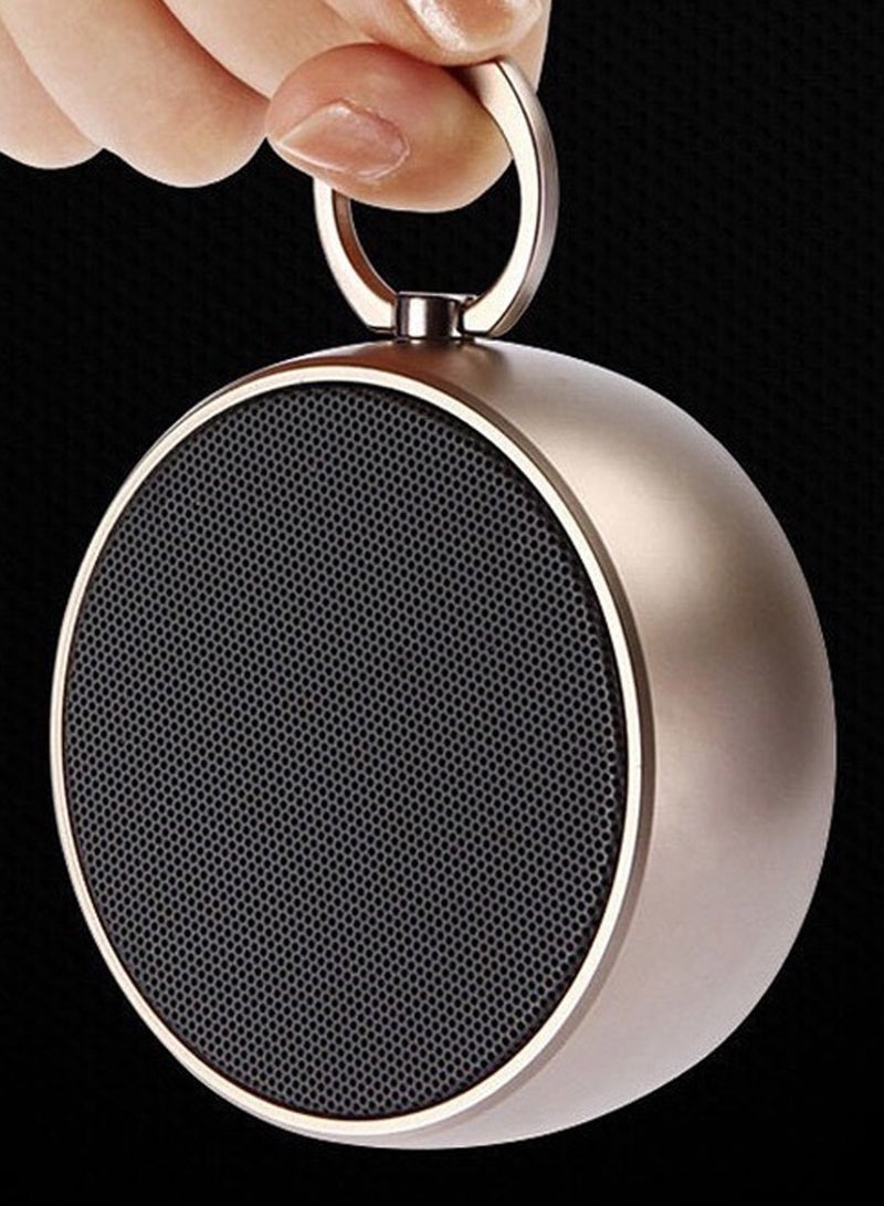 ISHWAZ Luxurious Metal Bluetooth Speaker Mini Portable Bluetooth Speaker, Pocket Size Wireless Speaker With Impressive Volume, True Stereo and Bass, Ideal For Outdoor Indoor Use, For Smaertphones and Laptops  - Image 3