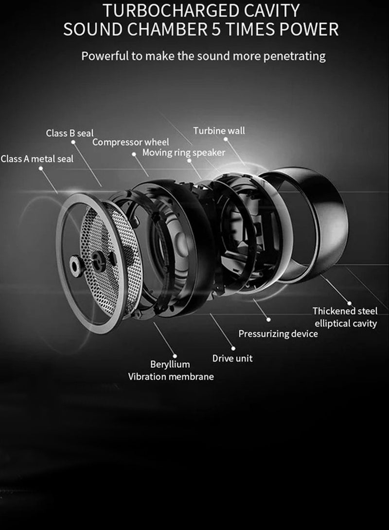 ISHWAZ Luxurious Metal Bluetooth Speaker Mini Portable Bluetooth Speaker, Pocket Size Wireless Speaker With Impressive Volume, True Stereo and Bass, Ideal For Outdoor Indoor Use, For Smaertphones and Laptops  - Image 5