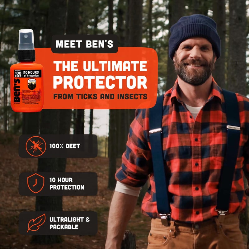 Ben's 100 Tick & Insect Repellent 1.25 Fl Oz. Pump Spray (4 Pack) - Image 2