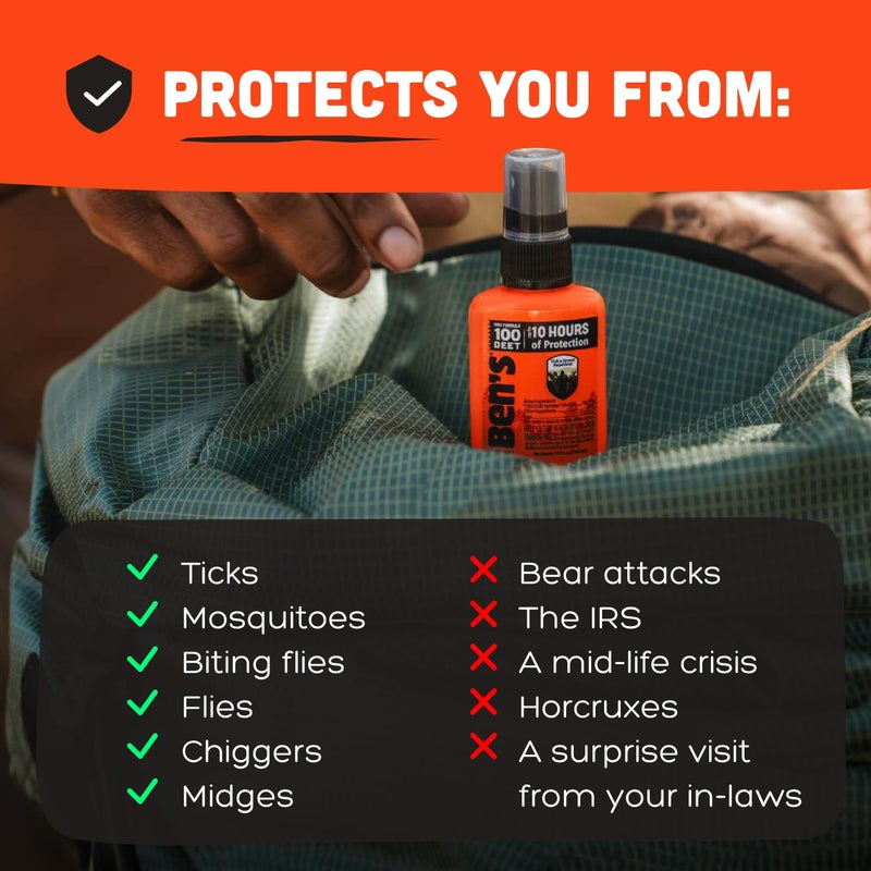 Ben's 100 Tick & Insect Repellent 1.25 Fl Oz. Pump Spray (4 Pack) - Image 4