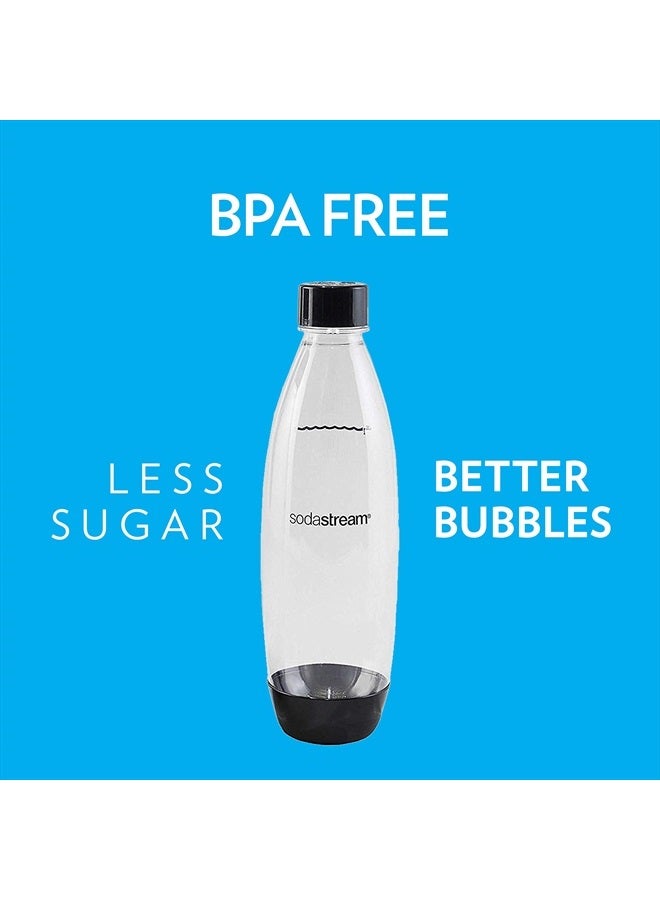SodaStream Slim Black Carbonating Bottles Twin Pack, 1 L - Image 4
