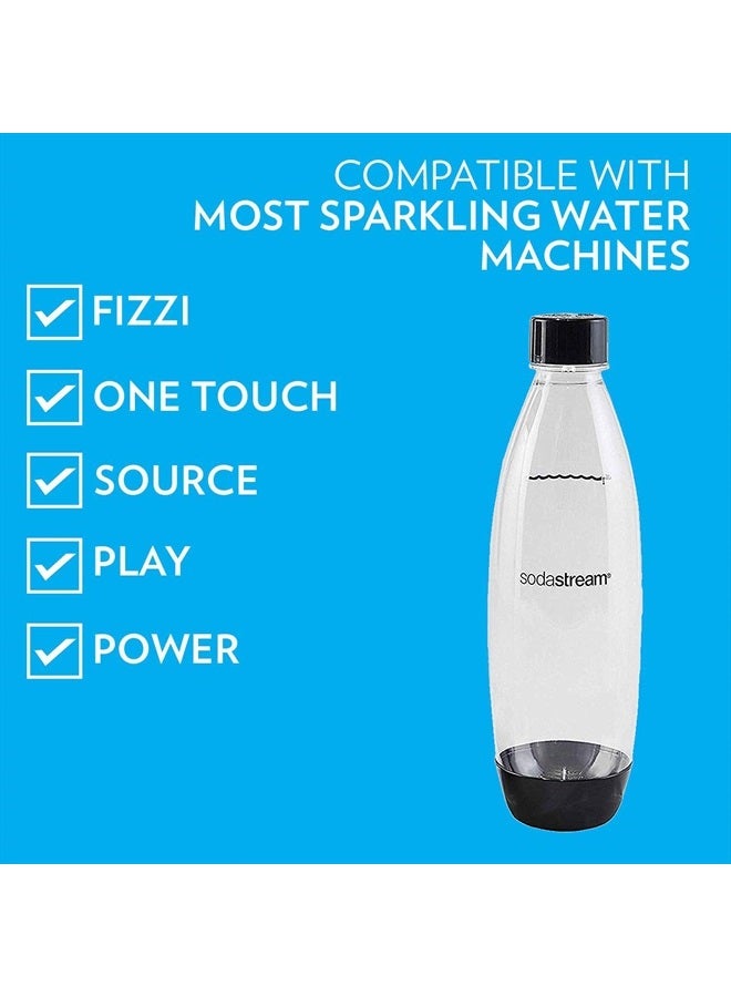 SodaStream Slim Black Carbonating Bottles Twin Pack, 1 L - Image 2