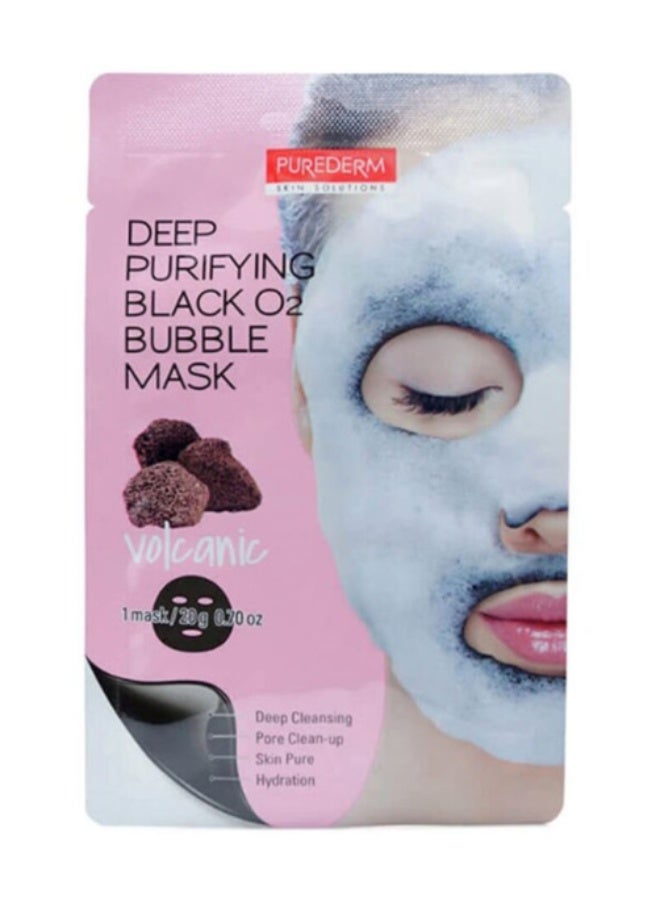 Purederm Deep Purifying Black O2 Bubble Volcanic Mask Pink 20grams - Image 1