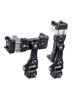 Generic Versatile Metal Smartphone Tripod Mount 360° Adjustable Dual Cold Shoe Holder for iPhone DSLR Camera Vlogging Stabilizers  - Image 1