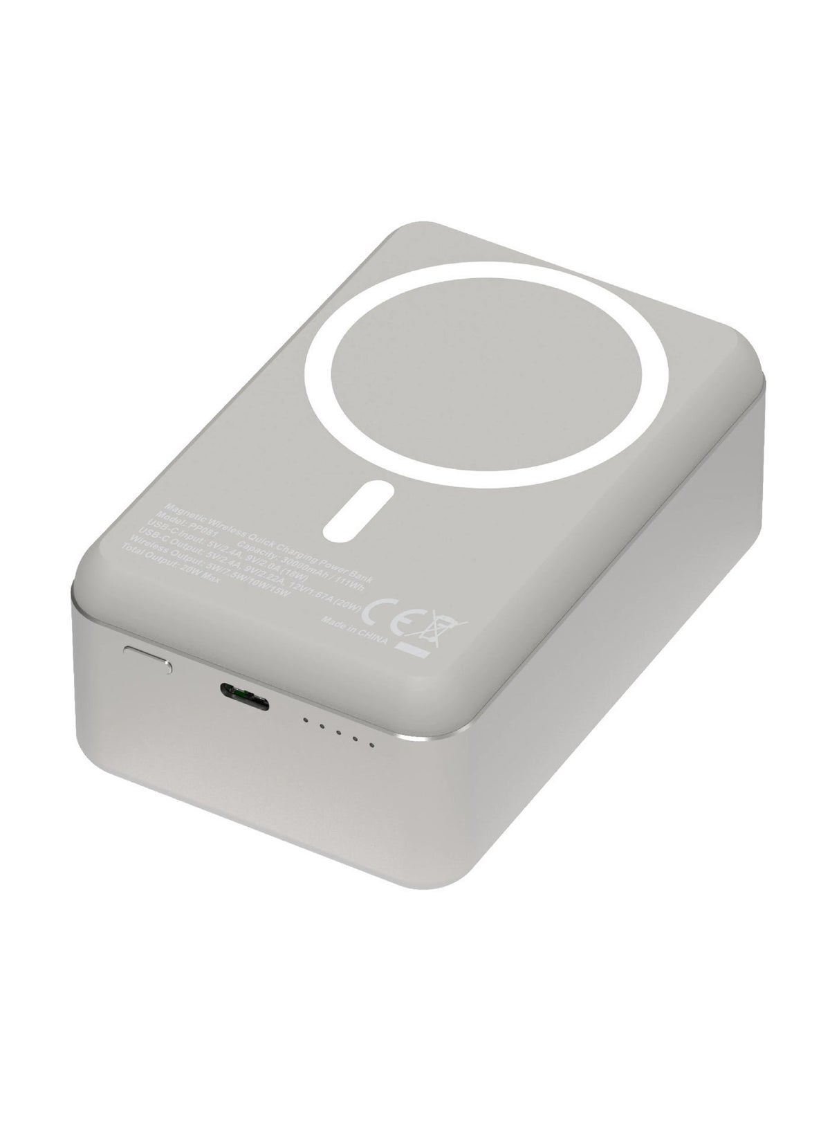 powerology Powerology Power Bank Magsafe Aluminum 20W 30000mAh 461 g ZCD07E6531D354185A737Z
