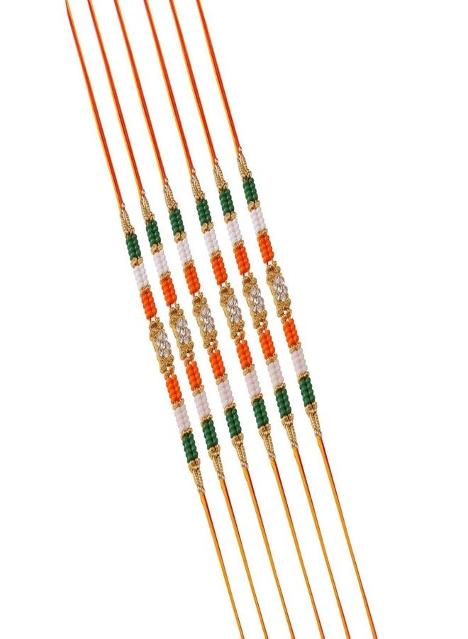 Suninow Designer Independence Day Rakhi(Pack of 6)