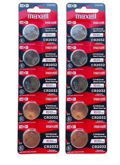 10 Pieces CR2032 Lithium Coin Cell Battery 3V
