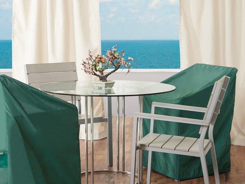Covermates Classic Outdoor Chair Cover â€“ Lightweight Weather-Resistant Patio Chair Cover with Elastic Hem & Mesh Vent, Protects Patio, Dining & Lounge Chairs, 28W x 34D x 38H, Green - Image 4