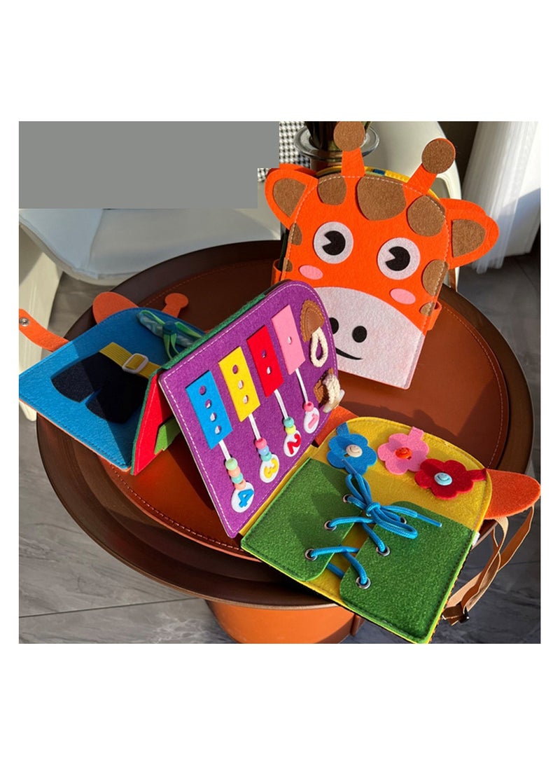 Sybil's Busy Books for Kids Montessori Preschool Activity Books for Toddlers and Kids 3-5 Years Children Educational Toys With Zipper Basic Skills Development Busy Board (Little Wanderers) - Image 2