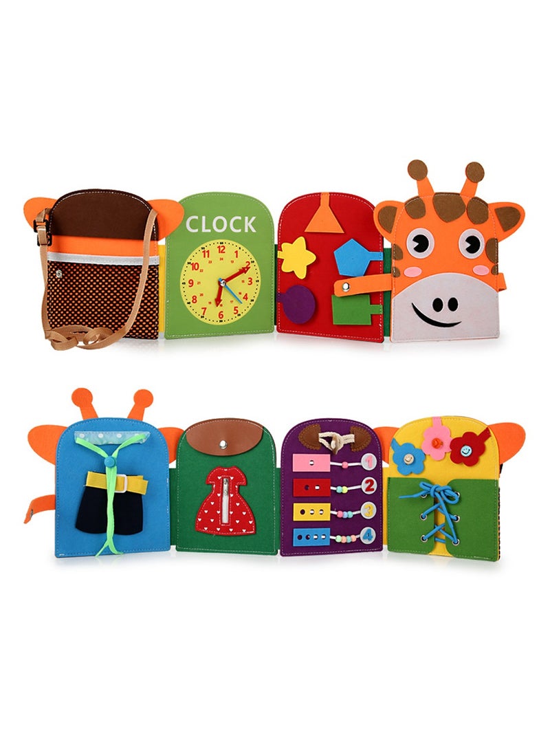 Sybil's Busy Books for Kids Montessori Preschool Activity Books for Toddlers and Kids 3-5 Years Children Educational Toys With Zipper Basic Skills Development Busy Board (Little Wanderers) - Image 3