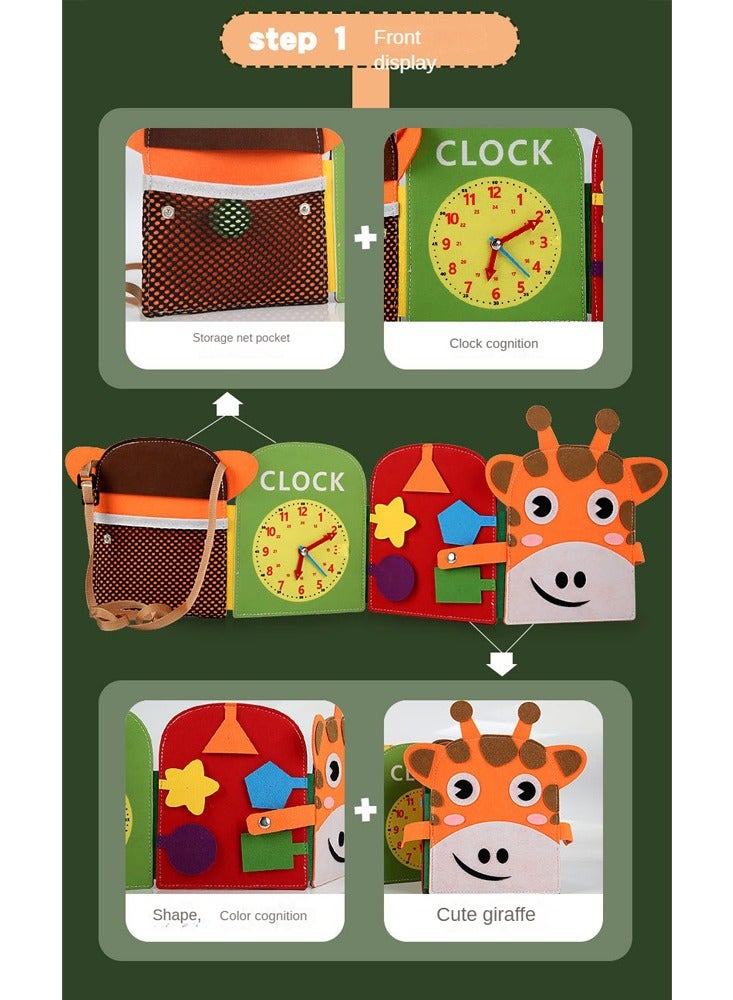 Sybil's Busy Books for Kids Montessori Preschool Activity Books for Toddlers and Kids 3-5 Years Children Educational Toys With Zipper Basic Skills Development Busy Board (Little Wanderers) - Image 5