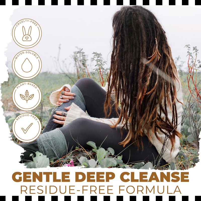 Dollylocks Liquid Shampoo â€“ Plant-Based, Residue-Free Loc Shampoo, pH-Balanced & Vegan (Dreadshop Scent, 8oz) - Image 2