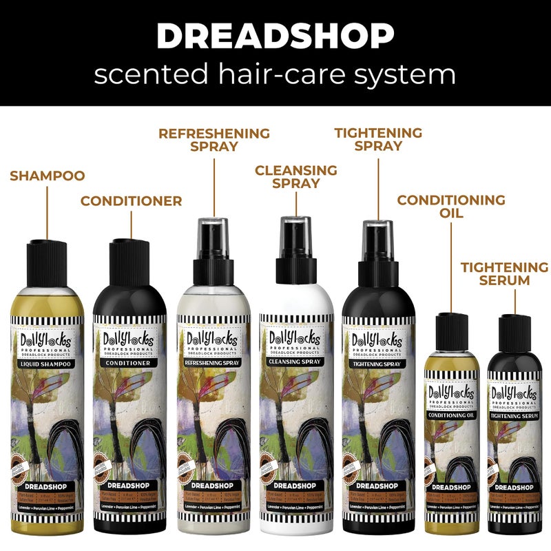 Dollylocks Liquid Shampoo â€“ Plant-Based, Residue-Free Loc Shampoo, pH-Balanced & Vegan (Dreadshop Scent, 8oz) - Image 5