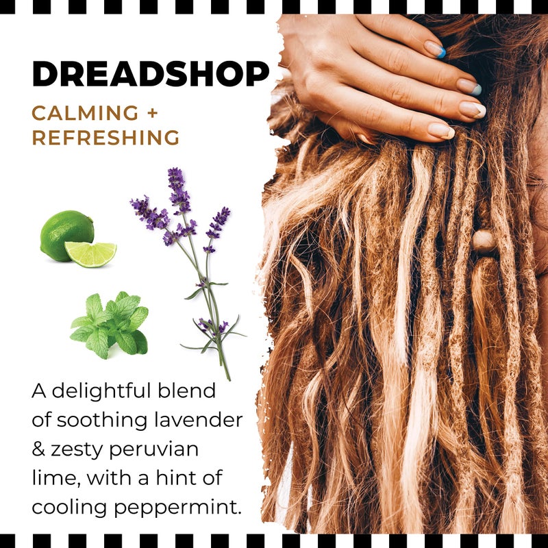 Dollylocks Liquid Shampoo â€“ Plant-Based, Residue-Free Loc Shampoo, pH-Balanced & Vegan (Dreadshop Scent, 8oz) - Image 4