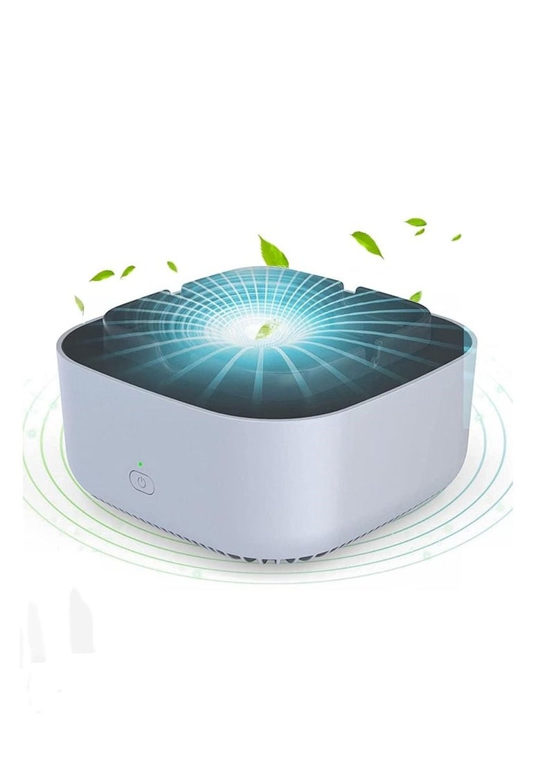 2-in-1 Multifunctional Smokeless Ashtray Air Purifier USB Rechargeable Ashtray Home Ashtrays Portable Ash Tray for Home Indoor Office (Grey)