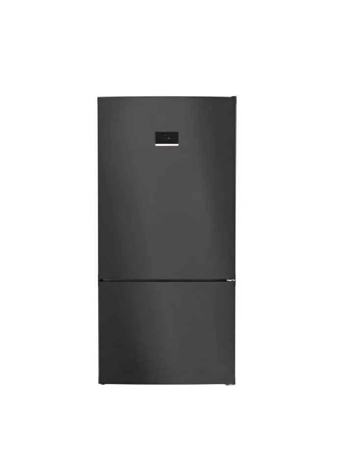 Bosch Bottom Freezer Refrigerator M.D. (526 litres) M.K. (578 litres) Digital Display - Black Stainless KGN76CXEE8 KGN76CXEE8 Black - Image 1