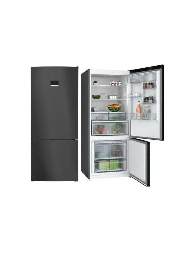 Bosch Bottom Freezer Refrigerator M.D. (526 litres) M.K. (578 litres) Digital Display - Black Stainless KGN76CXEE8 KGN76CXEE8 Black - Image 2