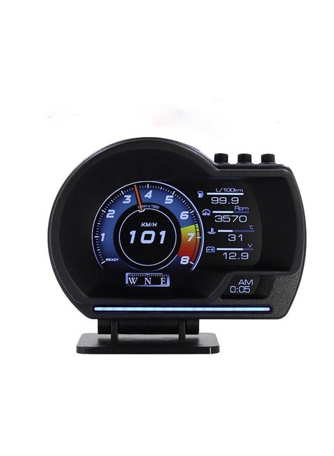 Car Hud Obd2 Display, Ap‑6 Car Heads Up Display GPS Smart Digital Speedometer Gauge Display LCD Dual System, Head Up Car Hud Device for Vehicles Cars, Cool Car Gadgets