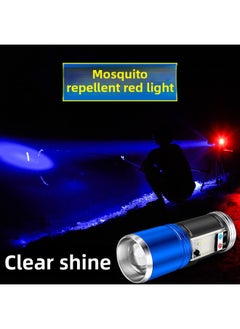 Generic Mosquito Repellent Night Fishing Lamp Blue Light Fishing Lamp Super Bright Xenon Strong Light Platform Fishing Equipment Purple Light High Power Hand X20-Color:♛♛♛ Large Bracket + Ground Bracket Package♛♛♛  - Image 3