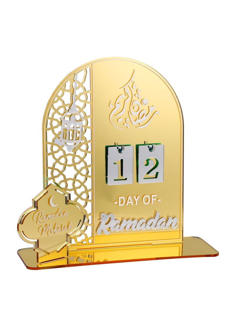 Ramadan Advent Calendar, Acrylic Eid Mubarak DIY Countdown Calendars for Decoration, 30 Days Til Eid, Ramadan Gift for Kids Party Home Ramadan Ornament (Gold) - pzsku/ZCD0834786FB3BC8EA5C7Z/45/_/1738744442/ad2e7094-6f14-4f3e-acb4-35c54bfa6fcf