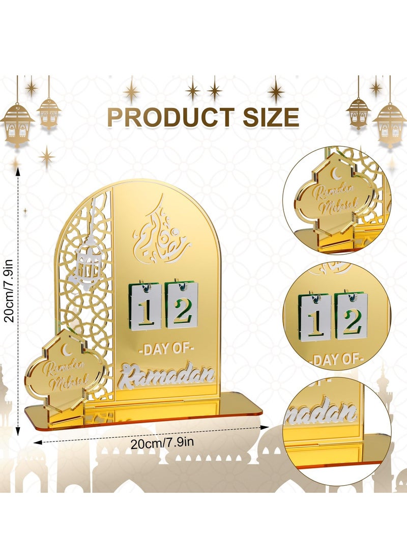 Ramadan Advent Calendar, Acrylic Eid Mubarak DIY Countdown Calendars for Decoration, 30 Days Til Eid, Ramadan Gift for Kids Party Home Ramadan Ornament (Gold) - pzsku/ZCD0834786FB3BC8EA5C7Z/45/_/1738744523/5d547dcb-9ce1-451a-9b70-4b2d64d79659