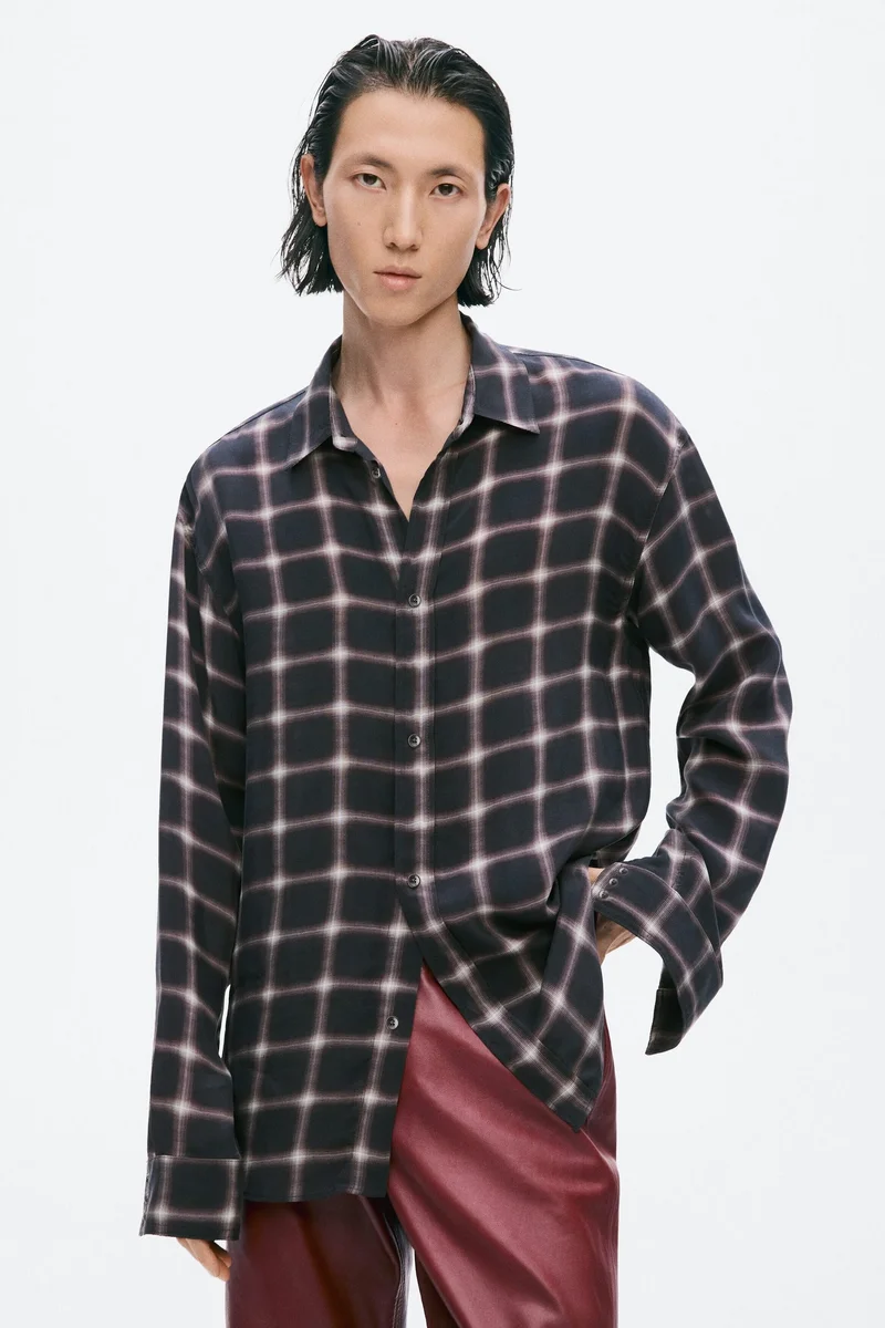 Slim Fit Cupro shirt
