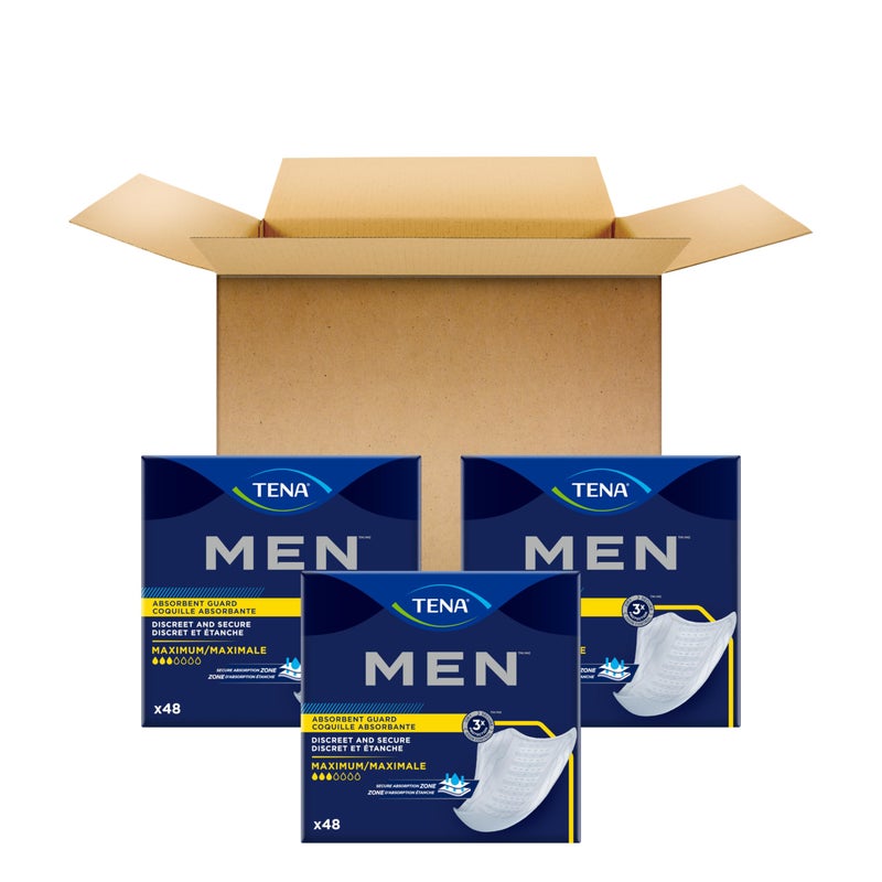 TENA Men Protective Incontinence Guards for Men, Maximum Absorbency, 144 Count - Image 2