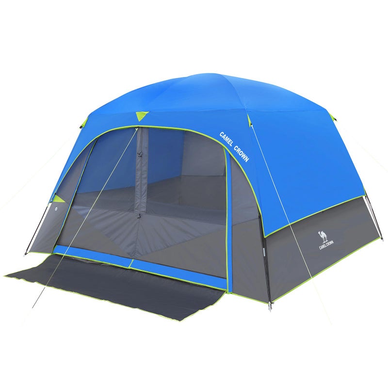 CAMEL CROWN Camping Tents for 6 Person Tent Waterproof Easy Setup Backpacking Tents Sky Blue - Image 1