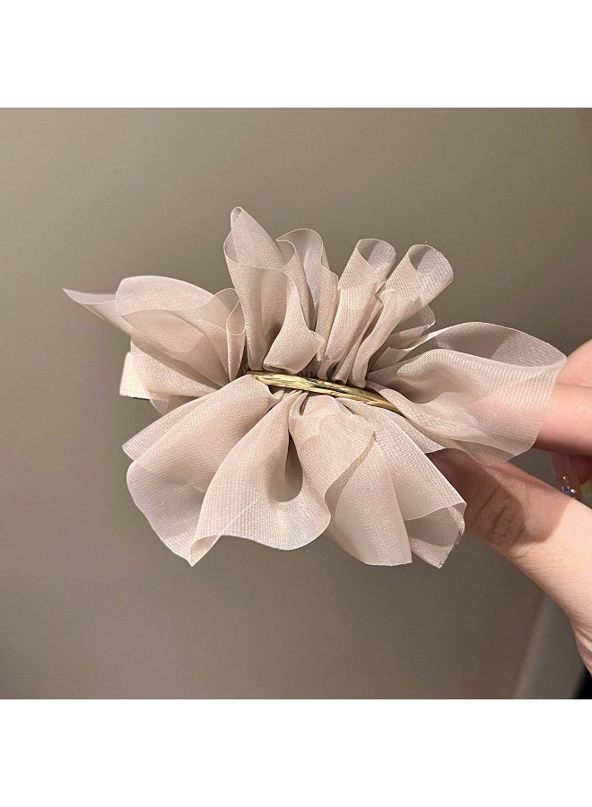 Goolsky مشبك شعر أنيق على شكل زهرة 1PC لمظهر يومي للنساء، ملحقات شعر لذيل الحصان - Image 2