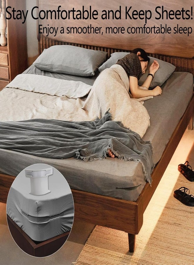 Crega Bedsheet Holder Clip for Bed, Adjustable Bed Sheet Holder Corner Straps, Bedsheets Holder for Tight Fit, Bedsheet Gripper Corner, Bed Sheet Holder for All Sizes, Bed Accessories Items - Image 5