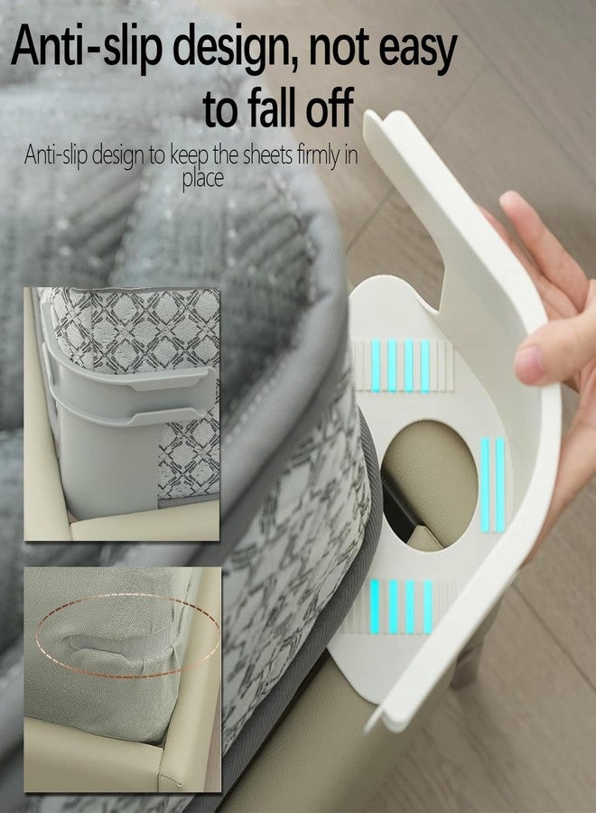 Crega Bedsheet Holder Clip for Bed, Adjustable Bed Sheet Holder Corner Straps, Bedsheets Holder for Tight Fit, Bedsheet Gripper Corner, Bed Sheet Holder for All Sizes, Bed Accessories Items - Image 4
