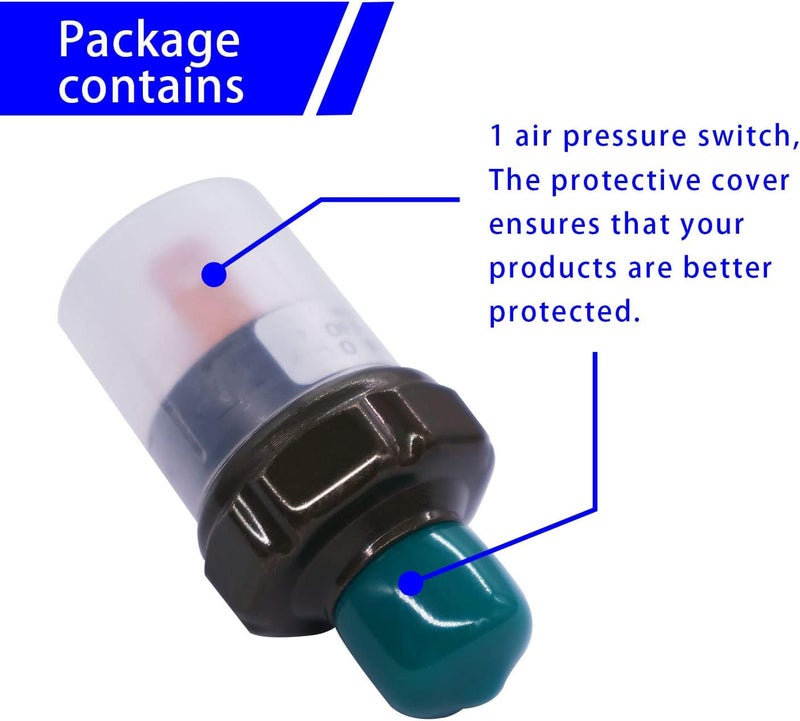 mankk Air Pressure Switch 170-200 PSI Thread 1/4" NPT 24V 12V DC Air Compressor Pressure Switch for Air Horn Train 170-200-1/4" NPT-BK - Image 2