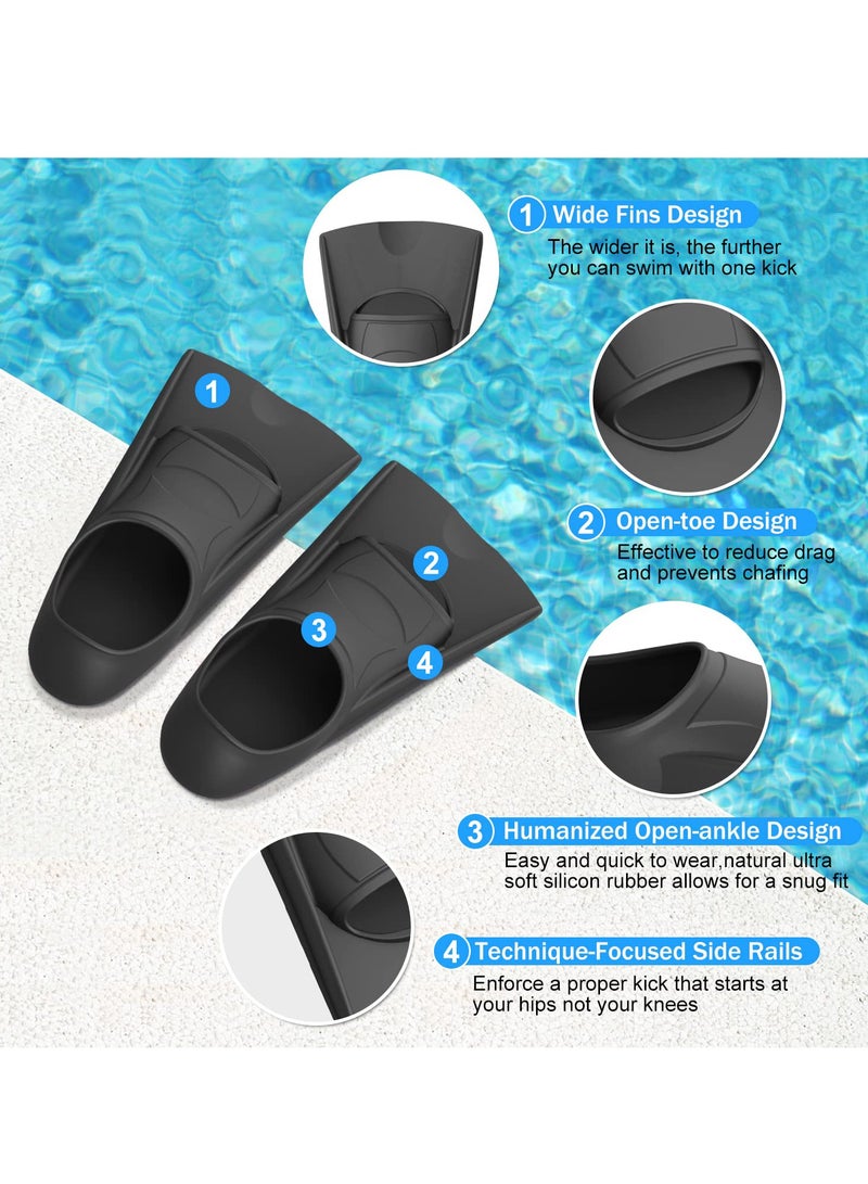 Excefore Swim Fins Kids,Youth Flippers for Swimming,Training and Snorkeling Beginners, Size Suitable for Children, Girls, Boys - Image 3