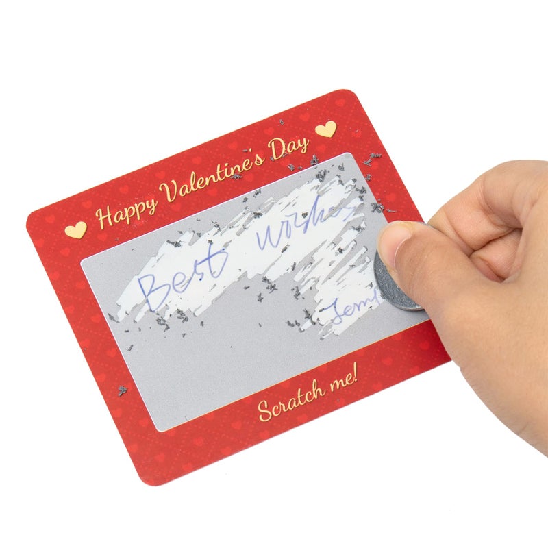 Dreasmt Valentines Day Scratch Off Cards Retro Kids Valentine's Day Classroom Scratch-A-Sketch Cards, Make Your Own Valentine Exchange Gift Cards Party Favors - Image 5