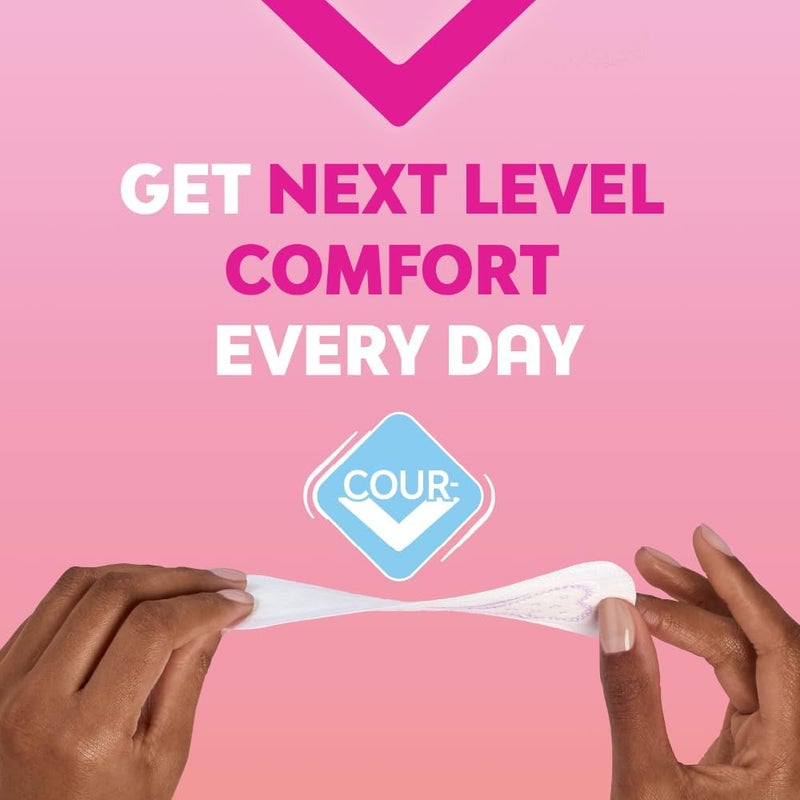 Nana Regular to go Individually wrapped Panty liners Breathable, Curve fit, Absorbent - 22 Count - Image 3