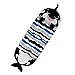 Happy Nappers Pillow Sleepy Sack Comfy Cozy Compact Super Soft Warm All Season Sleeping Bag with Pillow Medium 54 x 20 Shark - Image 3