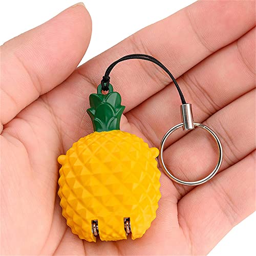 Sluswallow 1Pc Yellow Cartoon Mini Foldable Nail Clippers Creative Strawberry Panda Tiger Nail Cutter Stainless Steel Nail and Toenail Clippers with Keychain Fingernail and Toenail Clippers - Image 1