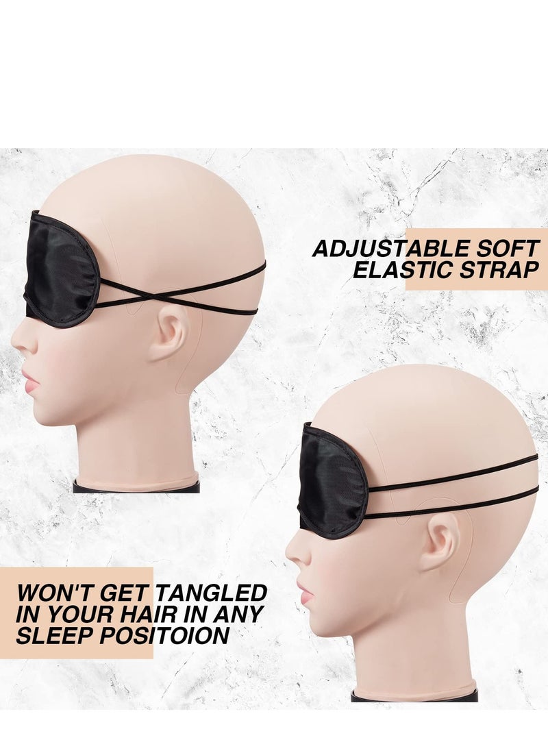 SYOSI - Disposable Eye Mask 60 Pack Sleep Blindfolds with Nose Pad Adjustable Strap Soft Eye Cover Eye Shade Masks for Games Party Travel Sleep Mask Bulk - Image 1