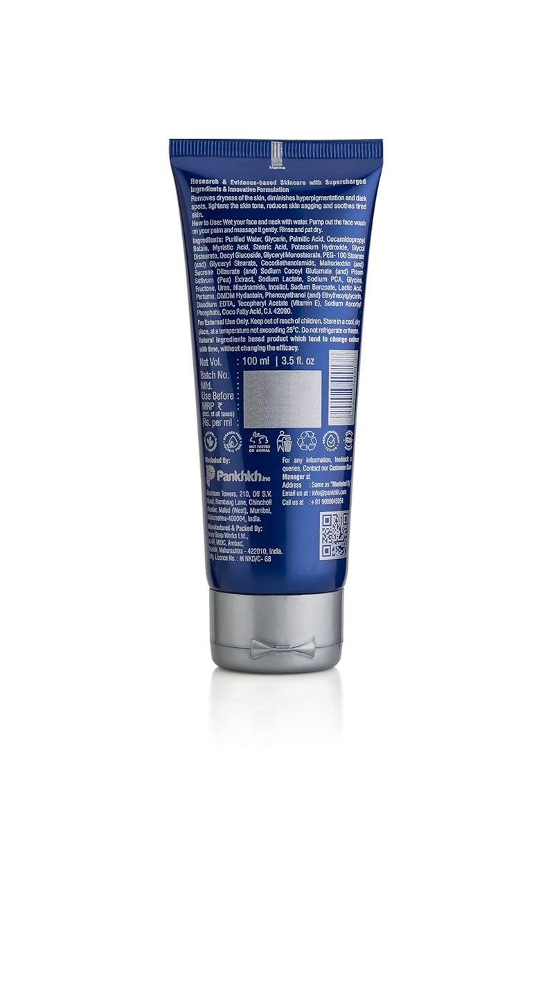 BRAVADO Reboot Face Wash  Hydrating Cleanser for All Skin Types  Brightens  Evens Skin Tone  Reduces Dark Spots  Roughness  Soothes  Refreshes  Perfect for AcneProne Skin  100ml - Image 2