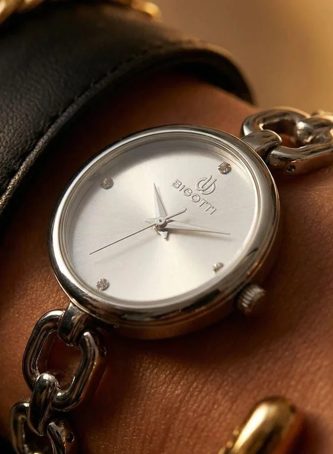 BIGOTTI Bigotti - Raffinato Women Watch | Stainless SteelBrass Case | Analog | Round Dial | Mineral Glass | Japanese Quartz | Water Resistant 30 Meters