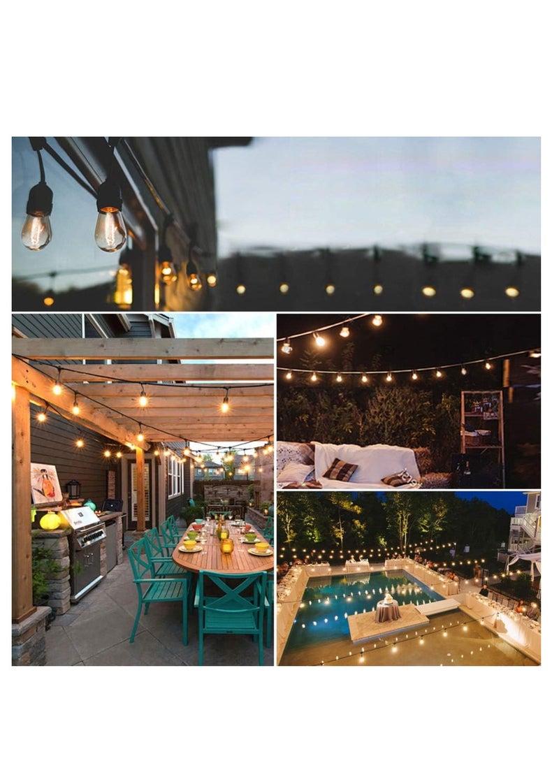 Loquat Outdoor String Lights Mains Powered, Waterproof Garden Lights, LED Bulbs Warm Decorative Lighting for Home Patio Veranda Backyard Party Pergola - Image 3