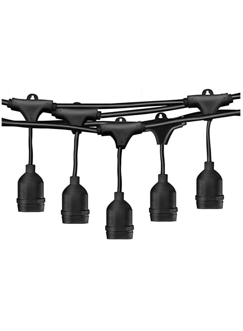 Loquat Outdoor String Lights Mains Powered, Waterproof Garden Lights, LED Bulbs Warm Decorative Lighting for Home Patio Veranda Backyard Party Pergola - Image 1