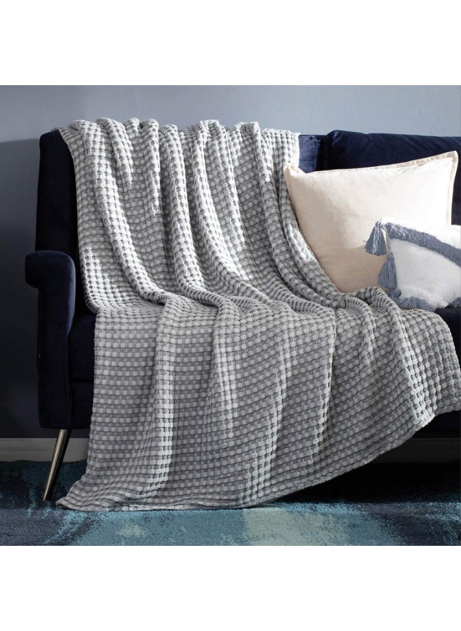 Generic Moro Moro 3 Cotton Waffle Blanket - Waffle Weave Blanket Queen Size, Soft Lightweight Bed Blanket for All Season 220x240  - Image 4