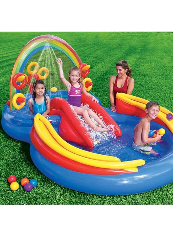 INTEX Inflatable Rainbow Ring Water Play Center 297x193x135cm - Image 5