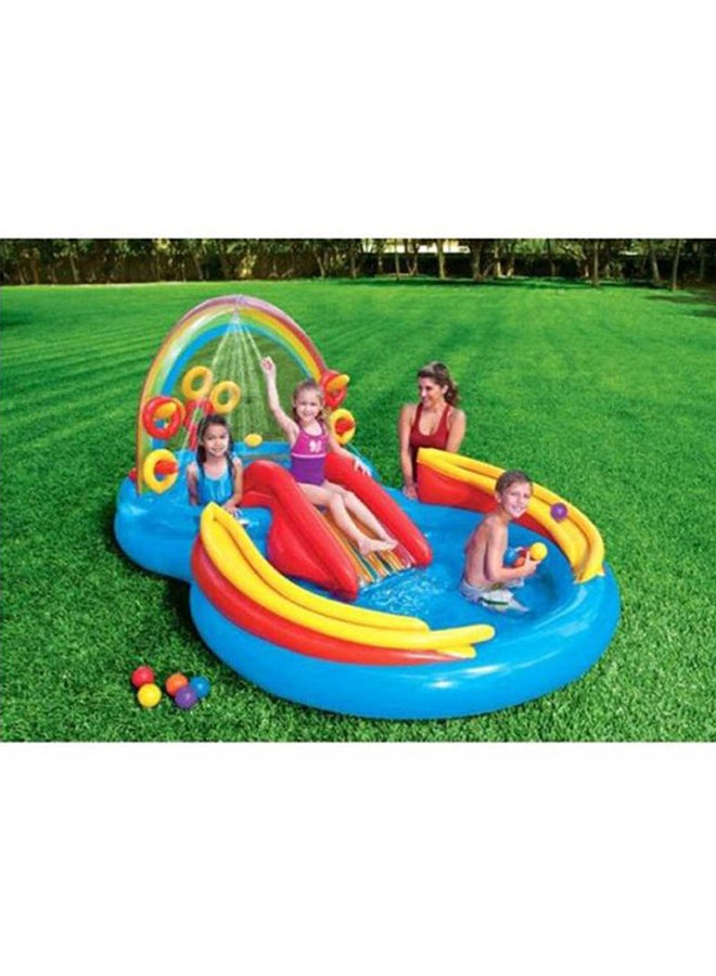 INTEX Inflatable Rainbow Ring Water Play Center 297x193x135cm - Image 2