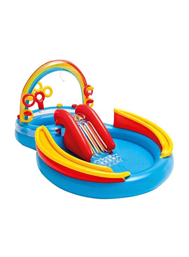 INTEX Inflatable Rainbow Ring Water Play Center 297x193x135cm - Image 1