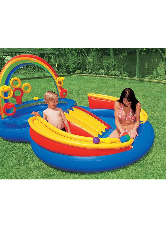 INTEX Inflatable Rainbow Ring Water Play Center 297x193x135cm - Image 4