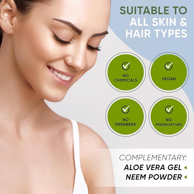 Davis Finest Davis Finest Organic Aloe Vera Powder Hair Skin Body 100g Pure Natural Aloe Leaf Plant Healthy Scalp Promotes Hair Growth Ayurvedic Hydrating Moisturising  - Image 3